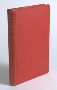 &lsquo;The Dawn of Cricket&rsquo;. Compiled by H.T. Waghorn. Published by the Marylebone Cricket Club. London 1906. Original red boards. Good condition