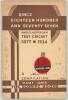 &lsquo;Since Eighteen Hundred and Seventy Seven. Anglo-Australian Test Cricket 1877-1934. A Morris Compilation. Part One. The Scoring Board&rsquo;. E.H.M Baillie. Published by H.A. Morris, Adelaide 1934. Original decorative paper wrappers. Comprises a history of the 