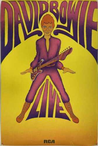 DAVID BOWIE GEORGE UNDERWOOD ZIGGY POSTER.