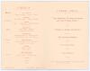 M.C.C. &lsquo;114th Anniversary Dinner&rsquo; 1901. Excellent official menu for the M.C.C. Dinner held at Lord&rsquo;s Hotel on the 1st May 1901. The four page card menu with decorative front cover showing the M.C.C. emblem to centre in black and titles in red. Menu, wines - 2