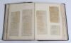 Legh Barratt. Norfolk C.C..C. 1890 to 1908. &lsquo;Cricket Cuttings&rsquo;. Norfolk C.C.C. cricket 1900-1908. Half leather black scrapbook kept by Barratt with newspaper cuttings covering matches, invitation and dinner menu, handwritten notes etc. The end paper reads - 4