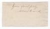 Albert Ward. Yorkshire, Lancashire & England 1886-1904. Excellent ink signature of Ward on paper piece, signed &lsquo;yours faithfully&rsquo;, laid down. Good condition