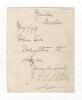 John Thomas Tyldesley. Lancashire & England 1895-1923. Short handwritten note from Tyldesley headed &lsquo;Molton, Eccles&rsquo; Dear Sir, Delighted to oblige, yours sincerely&rsquo;. Signed by Tyldesley, laid down. Good condition