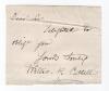 Willis Robert Cuttell, Lancashire & England 1896-1906. Short handwritten note from Cuttell. &lsquo;Dear Sir, Delighted to oblige you, yours truly&rsquo;. Signed by Cuttell, laid down. Folds, good condition