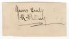 Richard Pilling. Lancashire & England 1877-1889 Excellent ink signature of &lsquo;Dick&rsquo; Pilling on card piece. A very rare and desirable signature