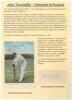John Tunnicliffe. Yorkshire 1891-1907. Signature in pencil of Tunnicliffe on piece laid down to small trimmed page. Sold with a colour postcard of Tunnicliffe in batting pose, Valentine&rsquo;s Series, postmarked 1905. The two items loosely mounted to a printed