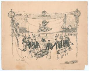 M.C.C. Tour of Australia 1903/04. Early, large and impressive official menu to the victorious M.C.C. team who returned home with the &lsquo;Ashes&rsquo; having won the series by three Tests to two. The Dinner was held at The Trocadero, London on 22nd April 1904. The 