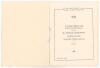M.C.C. tour to Australia 1928/29. Official four page menu with card wrappers and ribbon tie, for the Luncheon held on the 6th March 1929 &lsquo;To Wish Bon Voyage to the members of the M.C.C. English Team. Luncheon given by Mr Donald Mackinnon, Members Pavilion - 3