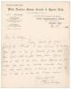 Elias Henry &lsquo;Patsy&rsquo; Hendren. Middlesex & England 1907-1937. Single page handwritten letter in ink from Hendren, dated 18th February 1926 on the official letterhead of the &lsquo;West London Indoor Cricket & Sports Club&rsquo; where Hendren was Manager. Hendren is rep