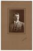 Joseph &lsquo;Joe&rsquo; Vine. Sussex & England 1896-1922. Exquisite studio portrait of Vine taken on the M.C.C. 1911/12 tour of Australia. Vine is pictured wearing suit and tie. The photograph, laid down to official photographers mount, by T. Humphrey & Co, 264 Coll