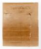 England XI v Australians 1882. Very early large sheet signed in ink by the England XI team who played the Australians at St. George&rsquo;s Park, Harrogate on the 23rd to the 26th September 1882. The sheet with the ink signature of William Evans Midwinter. Vict - 2