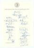 South Africa tours to England 1994 & 2003. Two official South Africa United Cricket Board autograph sheets with printed titles and players&rsquo; names. The 1994 sheet fully signed by the twenty members of the touring party including Wessels (Captain), Cronje, 