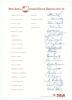 West Indies tour to Australia 1975/76. Rare official autograph sheet with printed title and players&rsquo; names. Nicely and fully signed by all nineteen members of the touring party. Signatures are Lloyd (Captain), Deryck Murray, Julien, Inshan Ali, Baichan, G