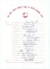 West Indies tour to England 1976. Official autograph sheet with printed title and players&rsquo; names. Fully signed in ink by all nineteen members of the touring party. Players&rsquo; signatures are Lloyd (Captain), Murray, Daniel, Findlay, Fredericks, Gomes, Greeni