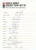 West Indies. &lsquo;World Series Cricket Tour 1977-78&rsquo;. Official autograph sheet with printed title and players&rsquo; names, nicely and fully signed by the sixteen members of the West Indies touring party. Signatures are Lloyd (Captain), Murray, Allen, Daniel, Frede