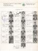 Pakistan tour to England 1987. Official autograph sheet with printed title and players&rsquo; names and images, fully signed in ink by all eighteen listed playing members of the touring party. Signatures are Imran Khan (Captain), Javed Miandad, Mudassar Nazar, 
