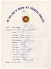 Sri Lanka tour of England (Prudential World Cup) 1975. Official autograph sheet for the Sri Lankan tour of England, fully signed in ink by all fifteen members of the touring party. Signatures are Tennekoon (Captain), Tissera, Heyn, Fernando, Peries, Wetti