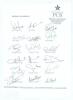 Pakistan &lsquo;World Cup&rsquo; 1999. Autograph sheet signed by eighteen of the members of the Pakistan touring party. Signatures include Wasim Akram (Cpt), Moin Khan, Malik, Waqar, Anwar, Mustaq Ahmed, Ul Haq, Afridi, Razzaq, Youhana, Shoaib Aktar etc. Good conditi
