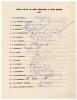 India tour to New Zealand and West Indies 1976. Rarer official autograph sheet with printed title and players&rsquo; names, fully signed in ink by the nineteen listed members of the touring party. Signatures are Bedi (Cpt), Gavaskar, M. Amarnath, S. Amarnath, C