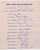 India tour to England 1982. Large official autograph sheet with printed title and players&rsquo; names, fully signed in ink by all eighteen members of the India touring party. Signatures are Gavaskar, (Captain), Vishwanath, Kapil Dev, Doshi, Kirmani, Madal Lal,