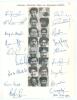 Indian tour of England 1982. Plain sheet of paper, with pen pictures of the players to centre and signed to their image by eighteen members of the touring party including the Assistant manager. Signatures include Gavaskar (Cpt), Kapil Dev, Viswanath, Dosh