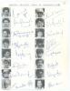 &lsquo;Indian cricket team to England 1986&rsquo;. Large plain sheet, with pen pictures of the players, nicely signed by the Indian team who toured in 1986. Fully signed in ink by the sixteen members including Kapil Dev (Captain), Shastri, Sharma, Vengsarkar, Amarnat