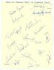 India &lsquo;A&rsquo; tour of England 2003. Plain sheet with printed title to top. Signed in ink by seventeen members of the Indian squad including the management. Signatures include Das (Cpt), Gambhir, Bandani, Jaffar, Rohan Gavaskar, Kartik, Mishra, Sriram etc. The