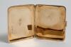 Kumar. Shri. Ranjitsinhji. H.M. Jam Sahib Of Nawanagar. Sussex & England 1872-1933. Gold cigarette case given to Captain Sam Prichard, Captain of the Mail Boat &lsquo;Scotia&rsquo; which travelled from Holyhead to Dublin, by Ranjitsinhji.