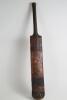 Kumar Shri Ranjitsinhji. Cambridge University, Sussex & England. 1890-1920. A cricket bat thought to have been used by Ranjitsinhji in his record breaking season of 1896. There is an old museum/collection label to back which suggests this and it was purch