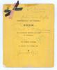 Kumar Shri Ranjitsinhji. Cambridge University, Sussex, London County & England 1893-1920. &lsquo;Complimentary And Farewell Dinner to H.H. Ranjitsinhji Maharaja Jam Sahib of Nawanagar&rsquo;. Original four page menu, with printed yellow textured card wrappers and rib