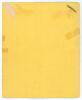 Kumar Shri Ranjitsinhji. Cambridge University, Sussex, London County & England 1893-1920. &lsquo;Complimentary And Farewell Dinner to H.H. Ranjitsinhji Maharaja Jam Sahib of Nawanagar&rsquo;. Original four page menu, with printed yellow textured card wrappers and rib - 3