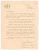 Kumar Shri Ranjitsinhji. Cambridge University, Sussex, London County & England 1893-1920. Original single page printed folding letter dated 12th November 1924, sent out to the &lsquo;Ruling Princes and Chiefs&rsquo; that had been invited to attend the &lsquo;Ruling Princes