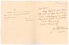 Kumar Shri Ranjitsinhji. Cambridge University, Sussex, London County & England 1893-1920. Original single page printed folding letter dated 12th November 1924, sent out to the &lsquo;Ruling Princes and Chiefs&rsquo; that had been invited to attend the &lsquo;Ruling Princes - 2