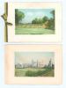 Kumar Shri Ranjitsinhji. Cambridge University, Sussex, London County & England 1893-1920. Two original Christmas cards from Ranji, both sent to A.C. Maclaren, dated unknown. The cards with colour scenes to the fronts, one of the &lsquo;Vibha-Vilas Palace Jamnag
