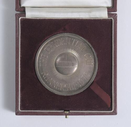 Derek William Randall. Nottinghamshire & England 1972-1993. England World Cup (Prudential Cup) Runners Up 1979&rsquo; large silver medal presented to Randall as a member of the England World Cup squad. The impressive hallmarked silver medal with titles &lsquo;The Pru