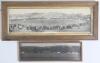 Australian tour to England 1909. Large original panoramic mono photograph of a view of the tour match, Sussex v Australians at Hove, 26th- 28th August 1909. The photograph depicts the match in progress with large crowds in attendance, the church and town - 3