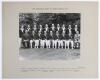 &lsquo;20th Australian Team to Great Britain 1948&rsquo;. Original official mono photograph of the Australian touring party, standing and seated in rows, wearing tour blazers. The photograph laid down to official photographer&rsquo;s mount. Printed title to top border and 
