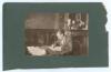 Australia circa 1905. Two original mono photographs, taken by Frank Laver who was a member and team Manager of the Australian 1905 tour of England, one of Victor Trumper, Warwick Armstrong and Clem Hill in shirts and ties sitting at a dining table eating - 2