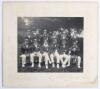 M.C.C. Australian touring team 1904. Early original mono photograph of the victorious M.C.C. touring team to Australia 1903/04 that played The Rest at Lord&rsquo;s 9th- 11th May 1904, depicted seated and standing in rows, the majority wearing tour blazers and c