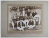 &lsquo;Surrey, 1899&rsquo;. Early original sepia photograph of the Surrey eleven of 1899. The players, seated and standing in rows wearing cricket attire and blazers, are Key (Captain), Lockwood, H.B. Richardson, Knox, Brockwell, Lees, T. Richardson, Hayes, Wood, Abe