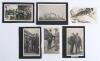 M.C.C. tour of Australia 1924/25. Six original mono candid photographs of Australian players departing from the Australian mainland and on board the &lsquo;Miramar&rsquo; to visit Launceston, Tasmania for the tour match in late January 1925. Players featured include 