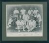 &lsquo;Kent County XI Folkestone May 1954&rsquo;. Original mono photograph of the Kent team seated and standing in rows wearing cricket attire. The photograph measures 8.5&rdquo;x6.5&rdquo;, laid to mount. Signed in ink to the mount borders by all eleven featured players. Signat - 2