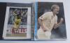 Australia 1990s onwards. Blue binder comprising a good selection of eighty colour and mono press photographs and magazine extracts featuring Australian players. Thirteen are signed by the featured player. Signatures include Shane Warne, Tom Moody, Justin - 2