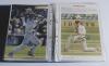 Australia 1990s onwards. Blue binder comprising a good selection of eighty colour and mono press photographs and magazine extracts featuring Australian players. Thirteen are signed by the featured player. Signatures include Shane Warne, Tom Moody, Justin - 4