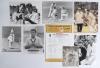 New Zealand tours to England 1983-1997. A selection of sixty colour and mono press photographs featuring New Zealand and England players, with the odd magazine extract, cutting etc. and a scorecard signed by Richard Hadlee. A number of photographs signed - 2