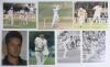 New Zealand tours to England 1983-1997. A selection of sixty colour and mono press photographs featuring New Zealand and England players, with the odd magazine extract, cutting etc. and a scorecard signed by Richard Hadlee. A number of photographs signed - 3