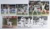 South Africa v England 1982 & 1998. Thirty colour and mono press photographs featuring South Africa and England players in match action in South Africa and England. Seven photographs signed by the featured player. Signatures are Allan Donald, Shaun Polloc