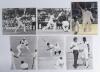 South Africa v England 1982 & 1998. Thirty colour and mono press photographs featuring South Africa and England players in match action in South Africa and England. Seven photographs signed by the featured player. Signatures are Allan Donald, Shaun Polloc - 2