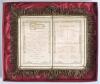 &lsquo;Cricket Match between the Australian Eleven and the Earl of Sheffield&rsquo;s Eleven 1896&rsquo;. A sumptuous silk luncheon menu produced for the visit of the Prince of Wales to the match played at Sheffield Park, Uckfield on the 11th to 13th May 1896. The exquisite - 2