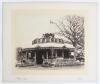 The Ladies&rsquo; Pavilion, Sheffield Park, East Sussex 1886. Excellent large original sepia photograph of the Ladies Pavilion, which Lord Sheffield had built in the winter of 1885/86 and completed in time for the 1886 season when the touring Australians and Pa